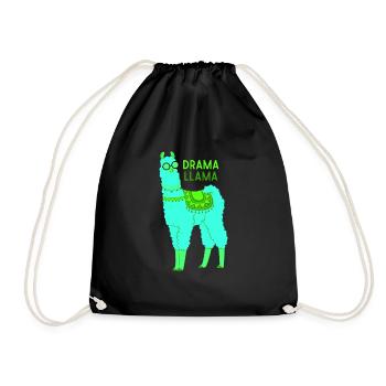 Lama lama dramatique - Sac de sport léger - noir - Devant