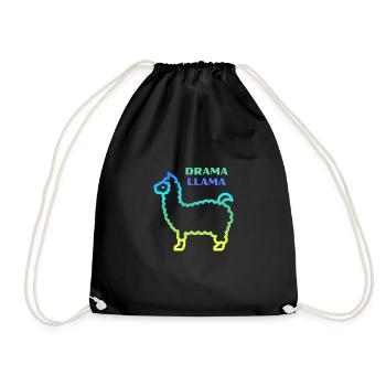 Lama lama dramatique - Sac de sport léger - noir - Devant