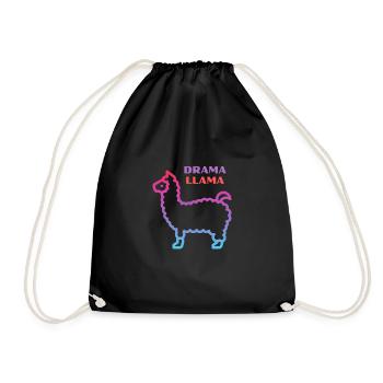 Lama lama dramatique - Sac de sport léger - noir - Devant
