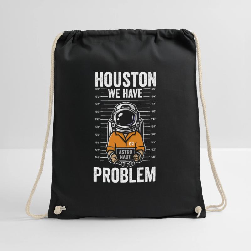 Astronaut moon outer space outer space planet galaxy Drawstring Bag
