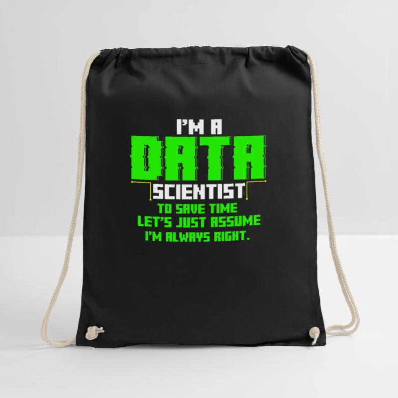 Data Scientist Engineer Nerd Analyst Geschenk Turnbeutel