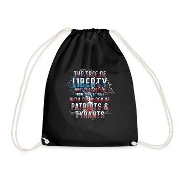 L'arbre de la liberté Thomas Jefferson - Sac de sport léger - noir - Devant