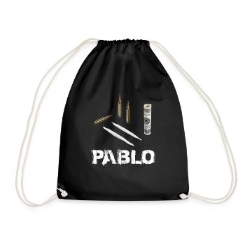 Pablo Escobar Drugs - Turnbeutel - Schwarz - Vorne