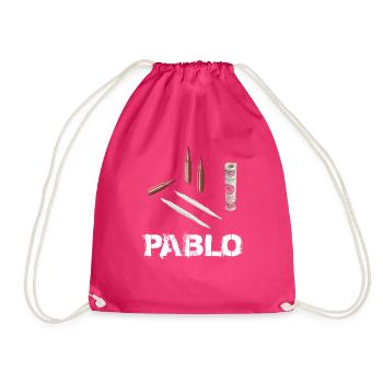 Pablo Escobar Drugs - Turnbeutel - Fuchsia - Vorne