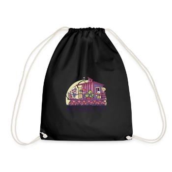 We're Houseboat People We Are Floating House - Drawstring Bag - black - Front