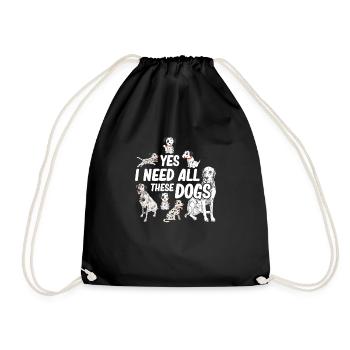 Tous les Dalmatiens - Sac de sport léger - noir - Devant