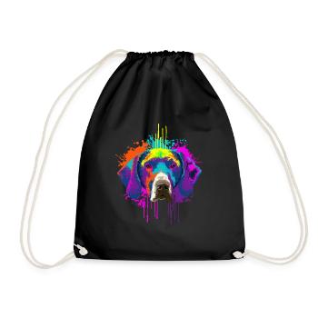Splash Art allemand cheveux courts propriétaire de chien cadeau - Sac de sport léger - noir - Devant