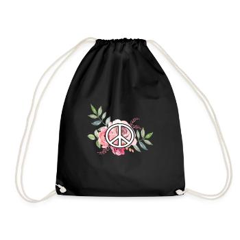 paix - Sac de sport léger - noir - Devant