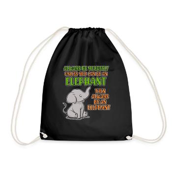Soyez toujours vous-même sauf si vous pouvez être un éléphant - Sac de sport léger - noir - Devant