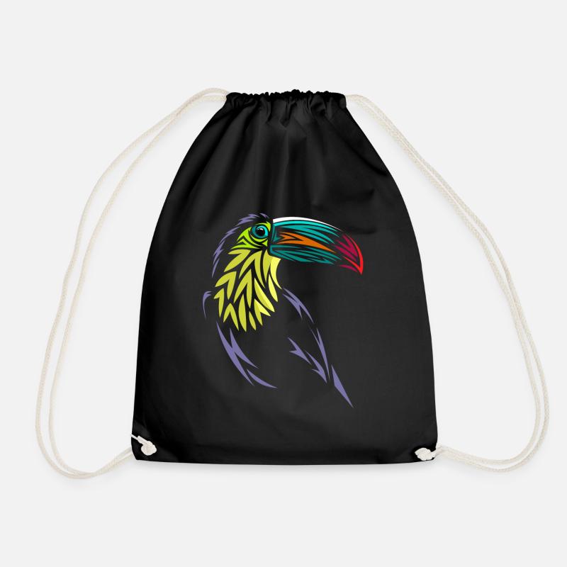 Tucan tribal - Sac de sport léger - noir