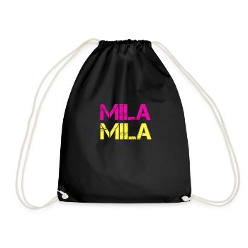 Mila - Turnbeutel - Schwarz - Vorne