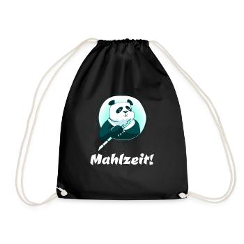 Mahlzeit! - Turnbeutel - Schwarz - Vorne