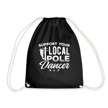 Tester electronics technician light - Drawstring Bag - black - Front