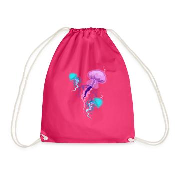 méduse - Sac de sport léger - fuchsia - Devant