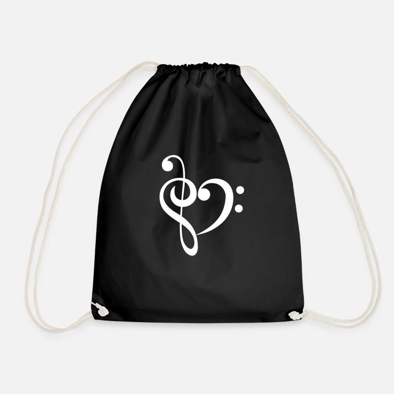 Choir rehearsal choir singers singing - Drawstring Bag - black