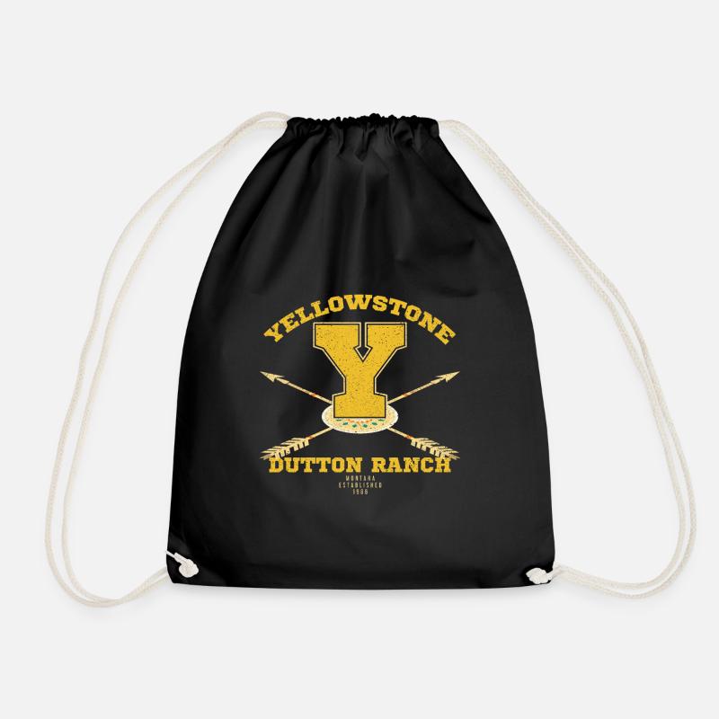 Yellowstone Dutton Ranch Big Y Design - Sac de sport léger - noir