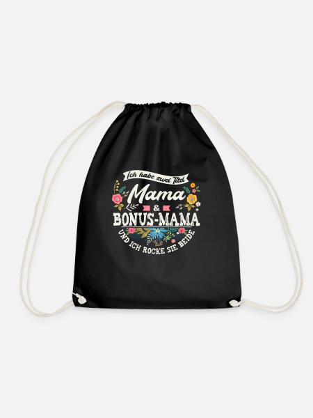 Stiefmama Bonus-Mama Geschenk - Turnbeutel - Schwarz