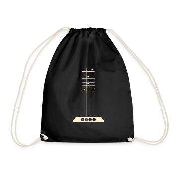 Bass Guitar Fret Musician Bass Guitar Lover Gift - Drawstring Bag - black - Front