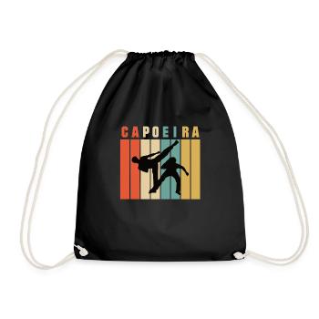 Capoeira rétro - Sac de sport léger - noir - Devant