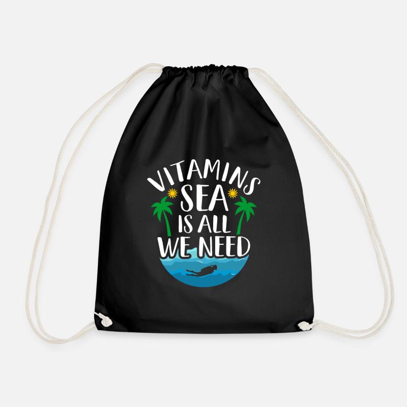mer - Sac de sport léger - noir
