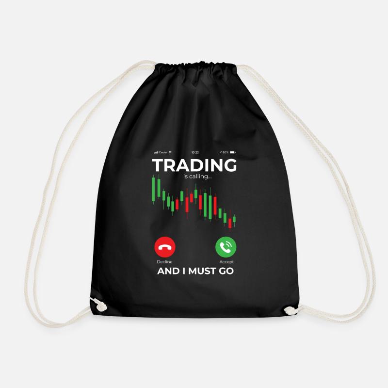 Day-Trading - Trading - Turnbeutel - Schwarz