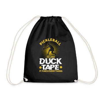 Pickleball Design for a Pickleball Player - Drawstring Bag - black - Front