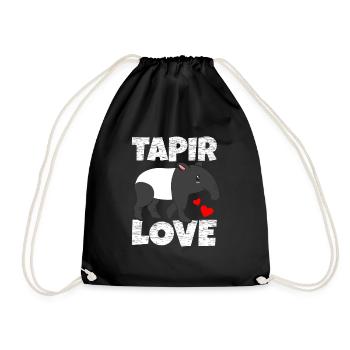 Tapir - Turnbeutel - Schwarz - Vorne