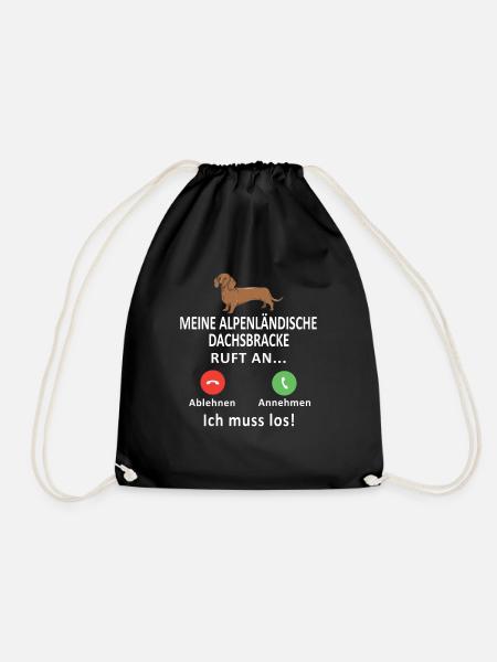Alpenländische Dachsbracke Österreichische Hunde - Turnbeutel - Schwarz