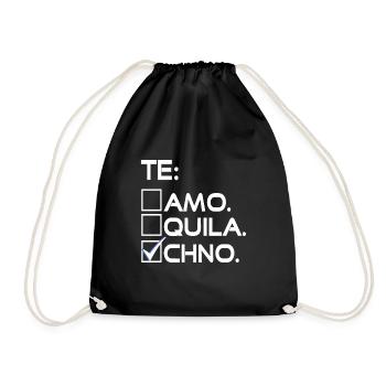 Techno confirmed - Drawstring Bag - black - Front