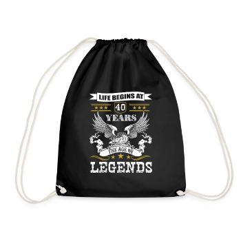 the Age of Legends 40 years - Sac de sport léger - noir - Devant