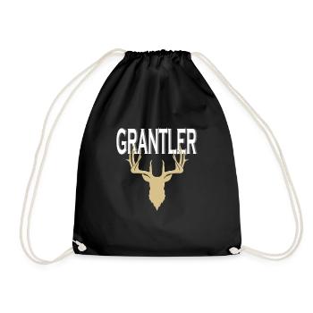 Grantler Grantln Bavarian sayings - Drawstring Bag - black - Front