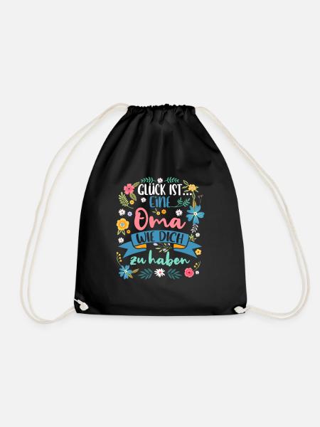 Oma Urgroßmutter schönes Geschenk - Turnbeutel - Schwarz
