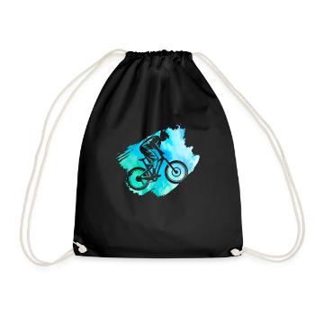 Mountainbike Rennen Jungen Outdoor Radfahren - Turnbeutel - Schwarz - Vorne