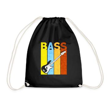 Cadeau de bassiste bassiste bassiste bassiste - Sac de sport léger - noir - Devant