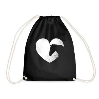 Horse lover Juts who love horses Cowboy Funny Fame - Turnbeutel - Schwarz - Vorne