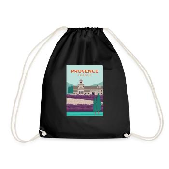 France vacances Provance sud - Sac de sport léger - noir - Devant