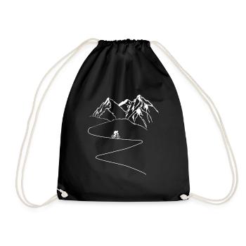 Vélo de montagne descente VTT vélo vélo cadeau - Sac de sport léger - noir - Devant