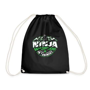 Ninja Warrior In Training Ninja Warrior Geschenk - Turnbeutel - Schwarz - Vorne