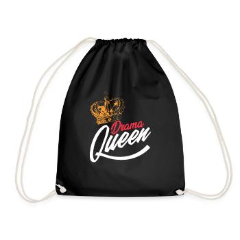 Drama Queens Motion Picture Theater Acting Broadway F - Drawstring Bag - black - Front