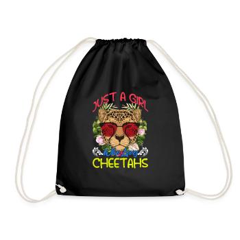 Cheetah Cheetah Cheetah Leopard Chetah Gift - Sac de sport léger - noir - Devant