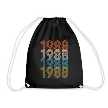 Vintage 1988 Made in 1988 33nd birthday 33 years - Sac de sport léger - noir - Devant
