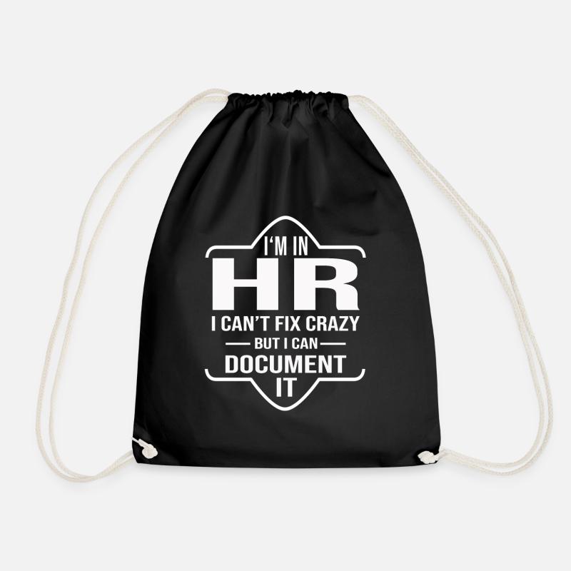 Human Resources HR Manager Personalabteilung - Turnbeutel - Schwarz