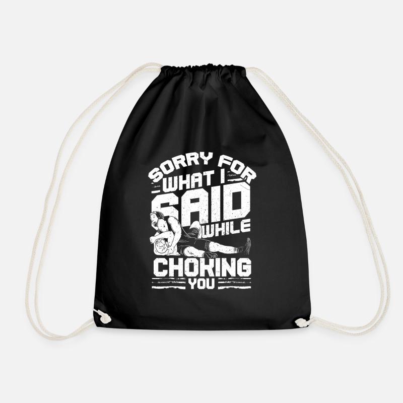 Wrestling - Drawstring Bag - black