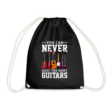 Guitariste musique guitariste musicien groupe - Sac de sport léger - noir - Devant