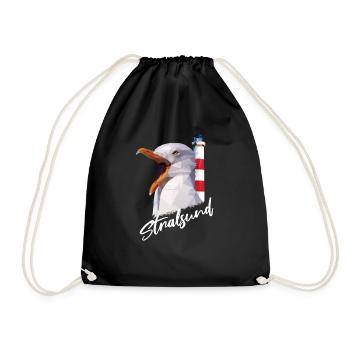 Stralsund Hanseatic City of the Baltic Sea gift - Drawstring Bag - black - Front