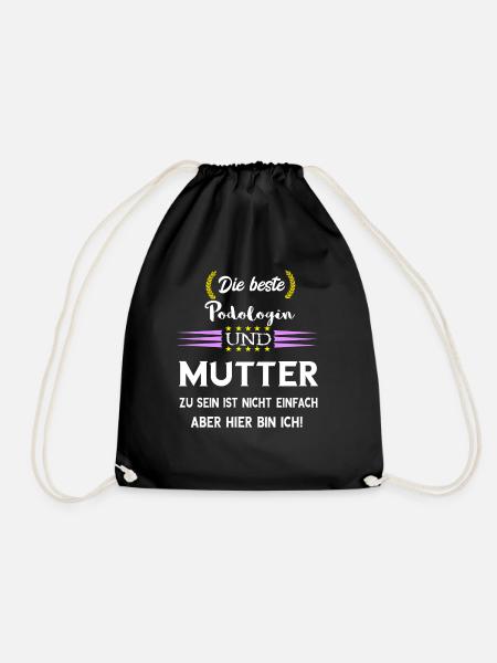 Podologe Fußpflege Pediküre Podologie Geschenke - Turnbeutel - Schwarz