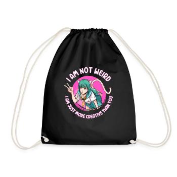 Cadeau de la fille de l'animé - Sac de sport léger - noir - Devant
