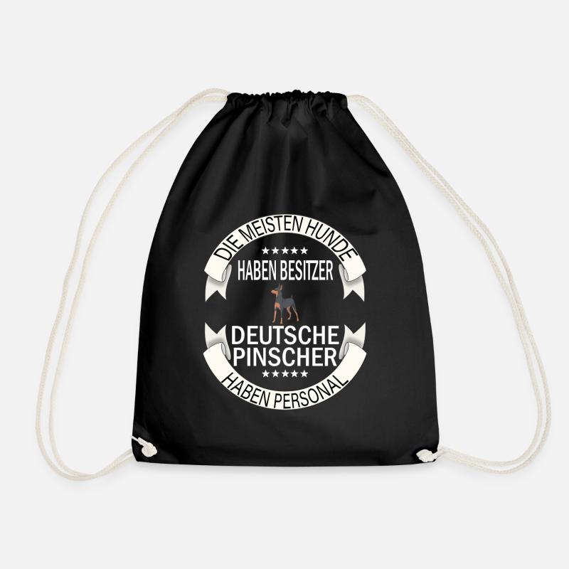 Deutsche Pinscher Hunde Pinschers - Turnbeutel - Schwarz