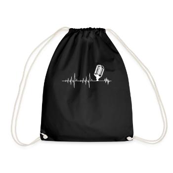 Super podcast Heartbeat Podcaster Heartbeat - Sac de sport léger - noir - Devant