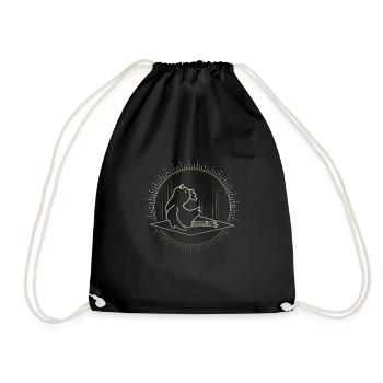 Yoga au poulet - Sac de sport léger - noir - Devant